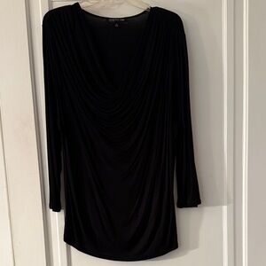 Jones New York Black Long Sleeve Top